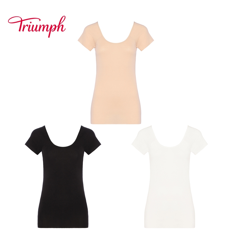 Triumph (トリンプ)Triumph やわらか綿100インナー5310 2分袖