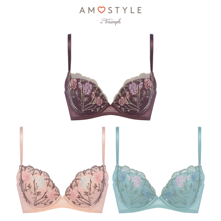 AMOSTYLE（アモスタイル） まとめ買い対象 きゅっと寄せブラ ロージー