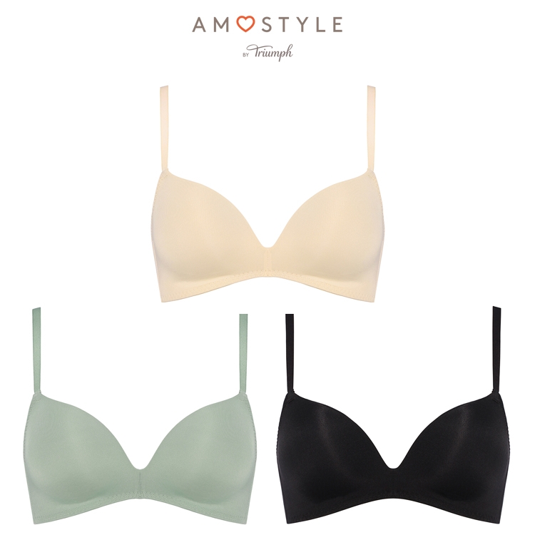 AMOSTYLE（アモスタイル） セール スムース ノンワイヤー ブラジャー