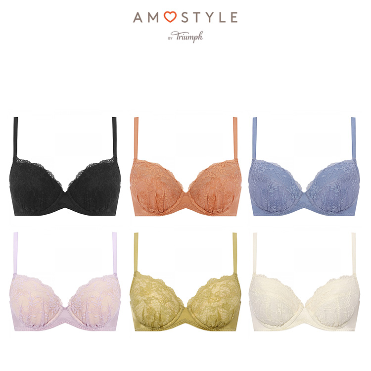 AMOSTYLE（アモスタイル） 夢みるブラ ライト ブラジャー フローラル