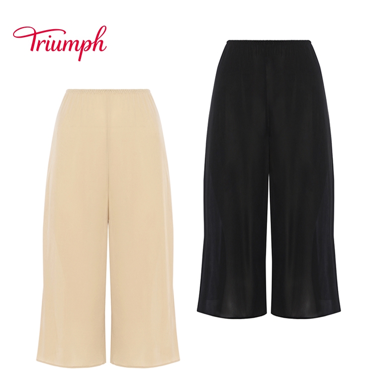 個性的なトリム　全長（長さ）46ｍ10cm　ベージュ クールマックス(R)5210 キュロットペチコート TR5210 C.PETTI2 肌着