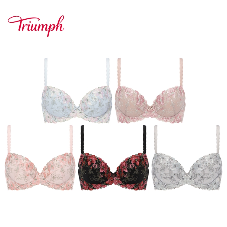 トリンプ)Triumph 美胸ソフトブラ エレガントペタルズ ブラ＆ショーツ