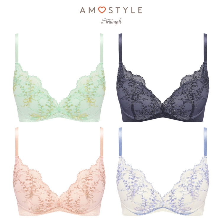 AMOSTYLE（アモスタイル） 夢みるブラ ノンワイヤー ブラジャー
