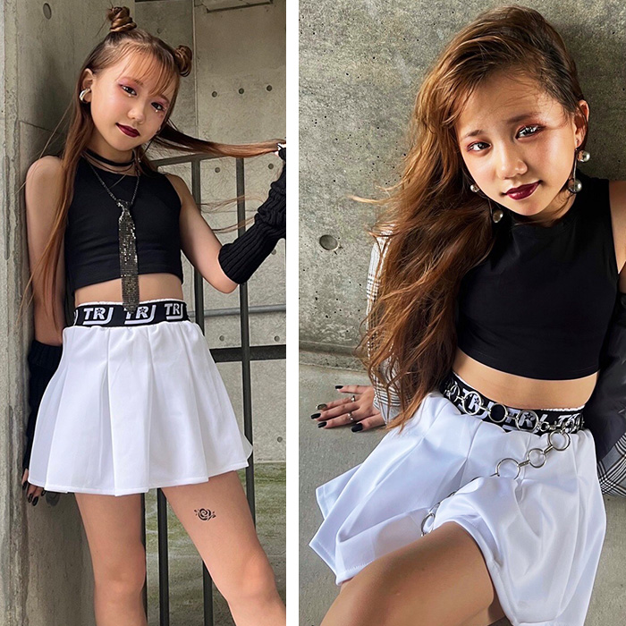 ミニスカート プリーツスカート 女の子 子供服 キッズ 無地 ハイ