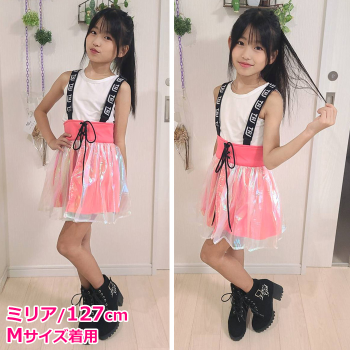 【特別セール品】 サスペンダースカート 巻きスカート 子供 女の子 前開きスカート ベビー