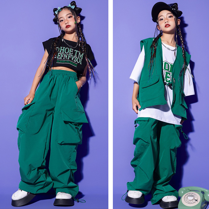 キッズダンス衣装 パンツ カーゴパンツ シャカシャカ ヒップホップ