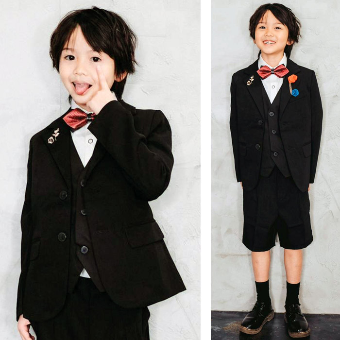 送料無料 男の子 ハーフパンツ 子供スーツ フォーマル 10点