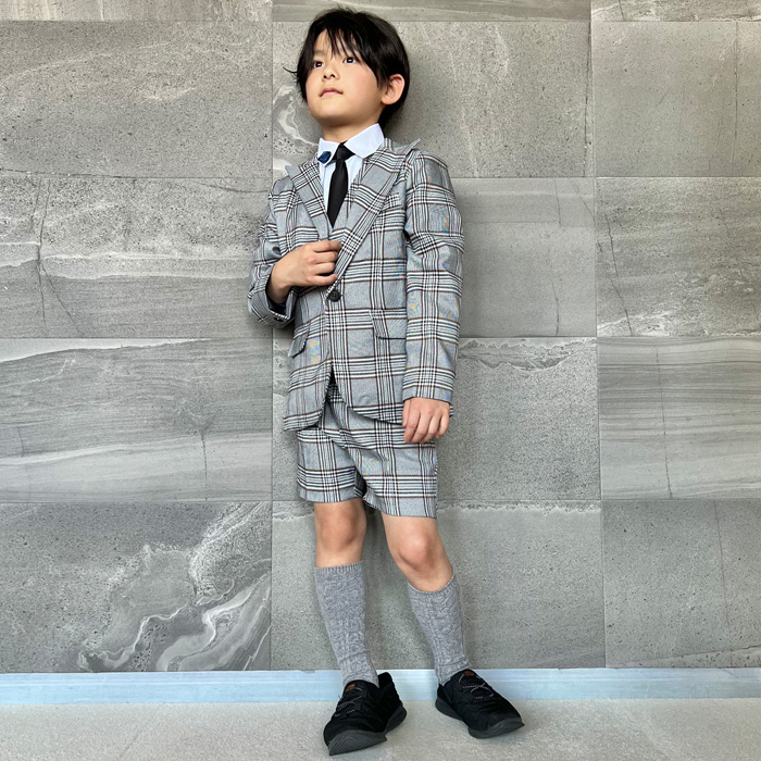 男の子 子供スーツ ハーフパンツ 10点セット フォーマル スーツ