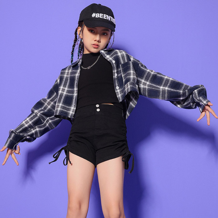 セットアップ 上下2点セット ショート丈 ネルシャツとホットパンツ