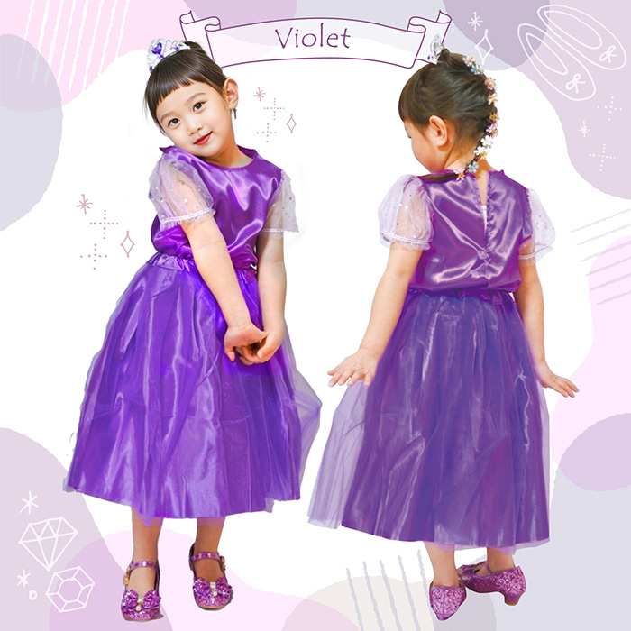 プリンセスドレス キッズ コスプレ 衣装セット お姫様 キラキラ 子供