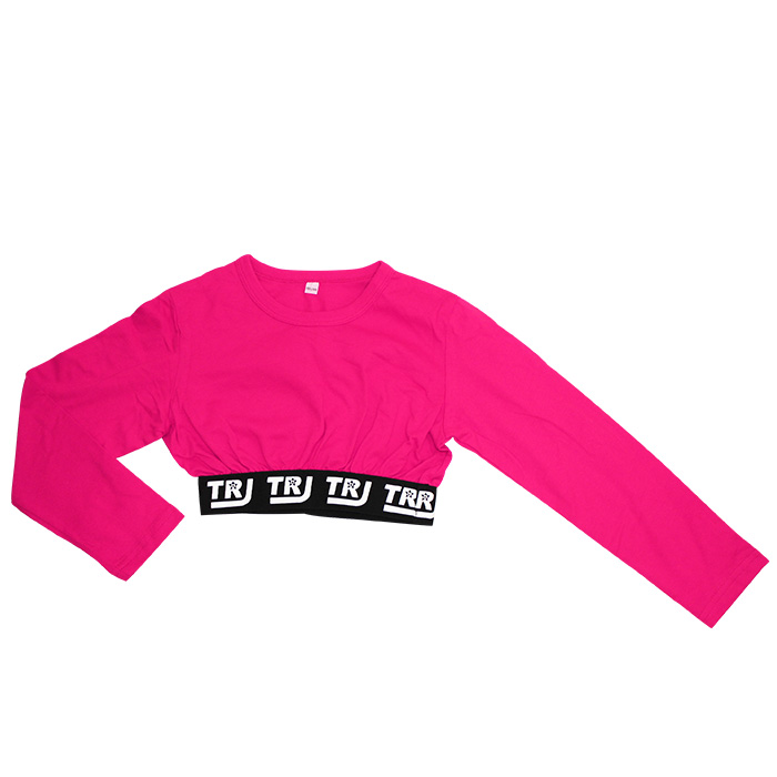 当店オリジナル ショート丈 長袖 Tシャツ ロゴテープ S〜XL 4サイズ 5