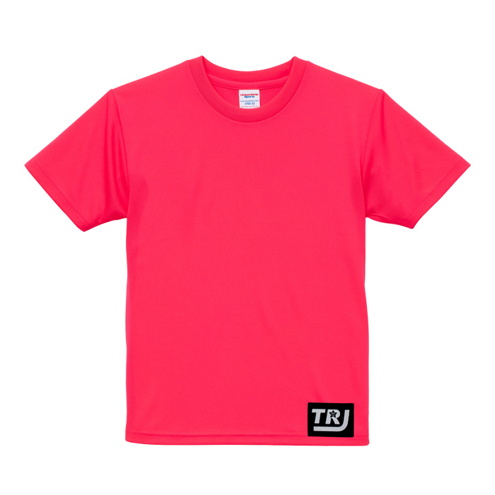 キッズダンス衣装 ネオンカラー 半袖 ロゴ ワンポイント Tシャツ 120cm