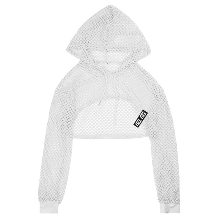 メッシュパーカー シースルー ショート丈 女の子 子供服 キッズ