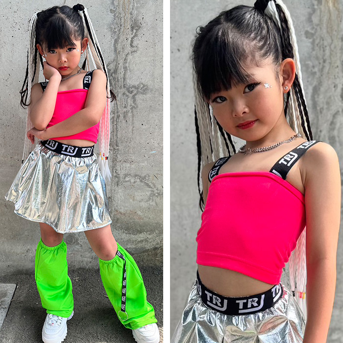 ネオンカラー チューブトップ キャミソール 女の子 子供服 ネオンカラー チューブトップ キャミソール 女の子 子供服