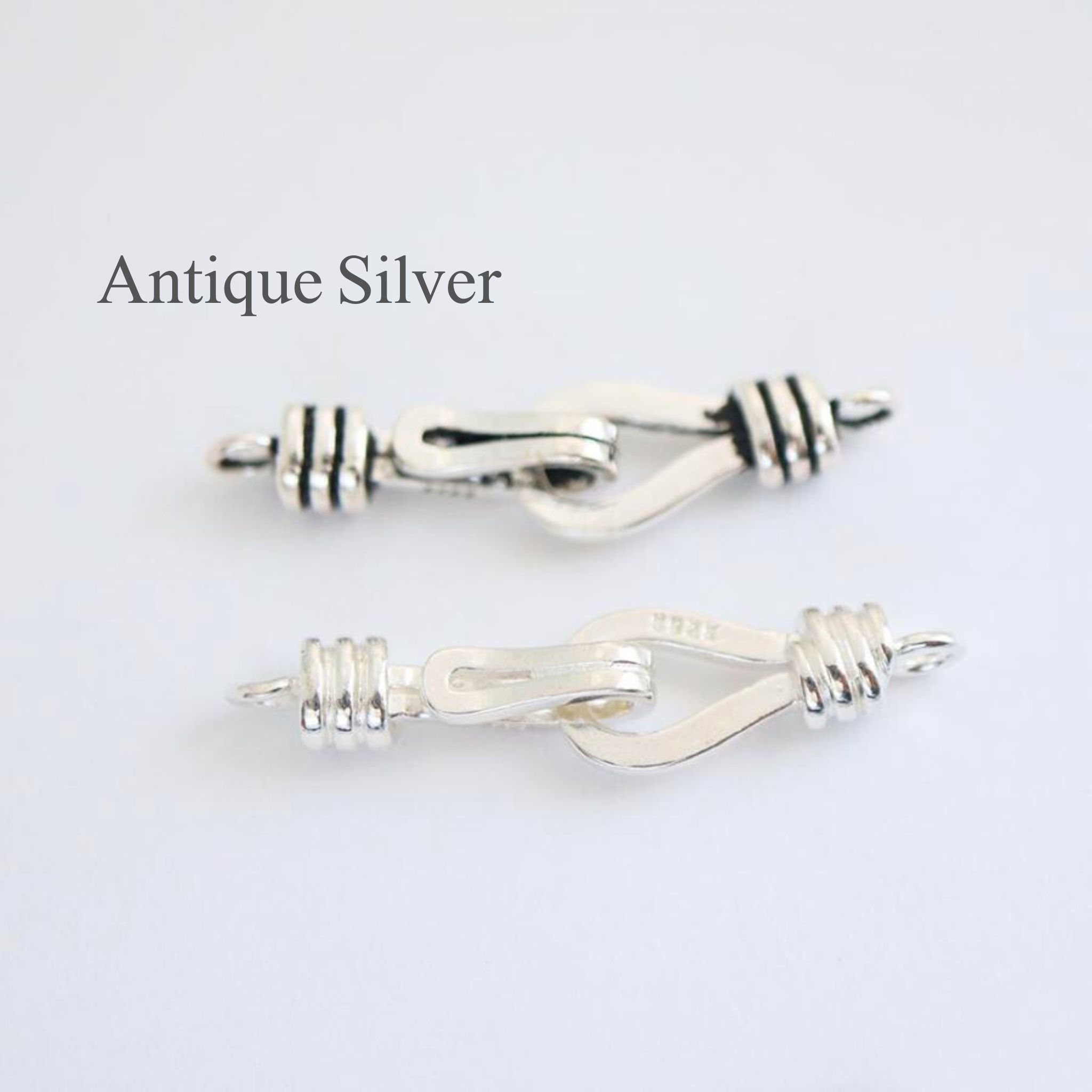 SV925 スターリングシルバー フック 留め具 1セット : Trois anges