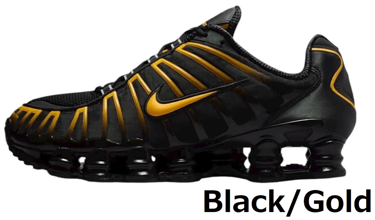 NIKE（ナイキ） スニーカー ショックス tl メンズ ブラック 白 黒