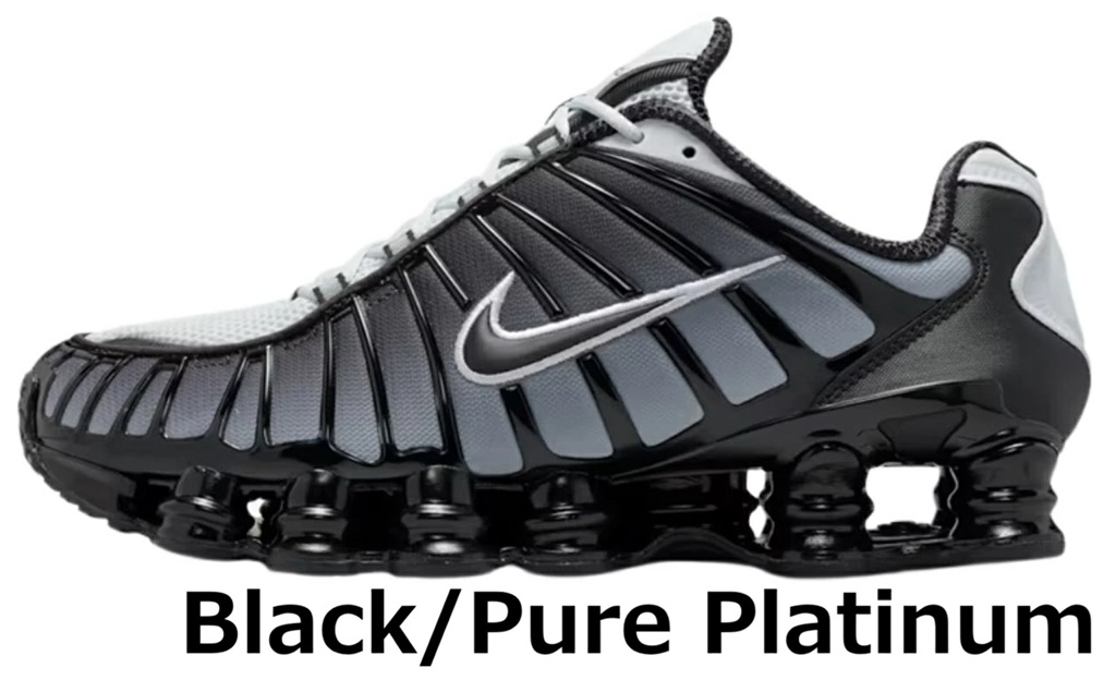 NIKE（ナイキ） スニーカー ショックス tl メンズ ブラック 白 黒