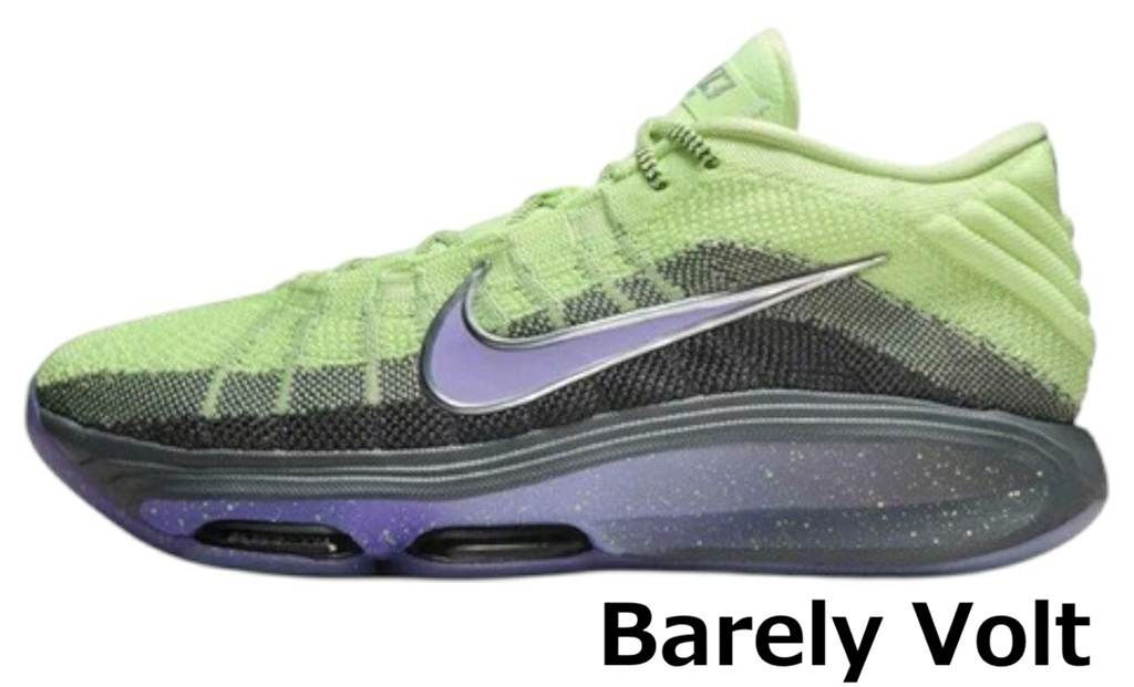 NIKE バッシュ、バスケットボールシューズ（色：グリーン系