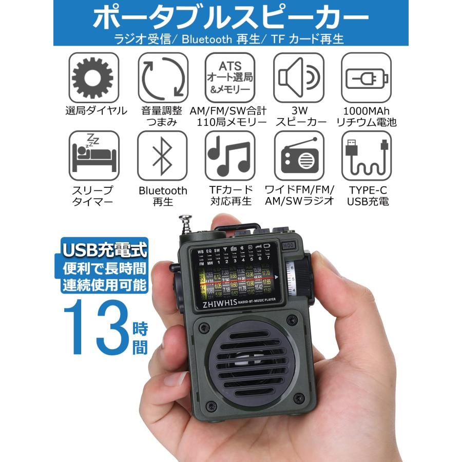 ラジオ 小型 bluetooth 携帯 usb 充電式 おしゃれ レトロ 高感度 ワイドfm SD対応 タイマー付き ZHIWHIS :  am-0724991979946 : 厳選注目品店 クリエイティブ宝庫 - 通販 - Yahoo!ショッピング