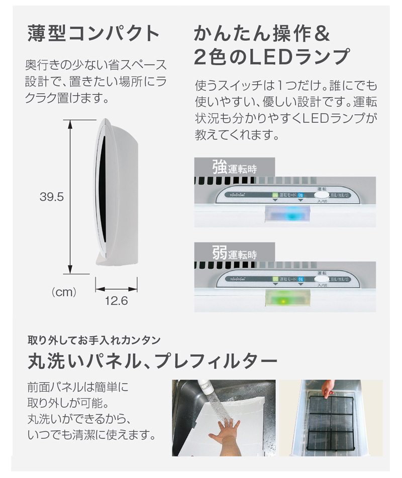 TOYOTOMI（トヨトミ） 空気清浄機 AC-V20D ブリリアントホワイト : 買