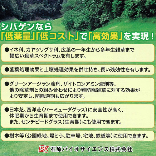 (最大1000円OFFクーポン)石原バイオ シバゲンDF 20g 芝生用除草剤 関連画像2
