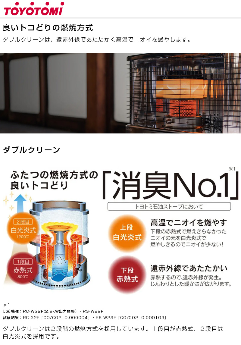 TOYOTOMI（トヨトミ） 対流形 石油ストーブ ホワイト (コンクリ17畳