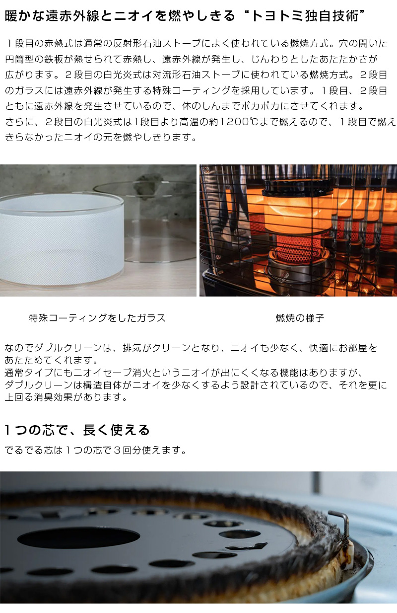 TOYOTOMI（トヨトミ） 対流形 石油ストーブ ホワイト (コンクリ17畳