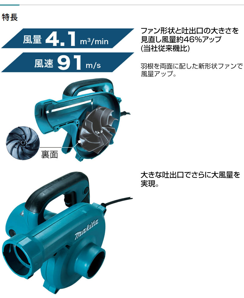 マキタ（makita） （ポイント5倍）マキタ 電動 ブロワーバキューム