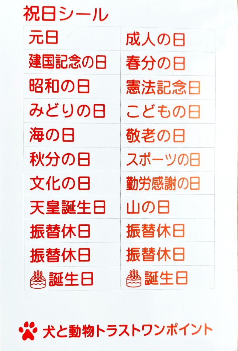 ウサギ たれ耳【レギュラーサイズ/壁掛け】 カレンダー 2024年 令和