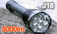 超強力8000ルーメン　プロ仕様LEDフラッシュライト　J18 Trustfire　正規品　トラストファイア