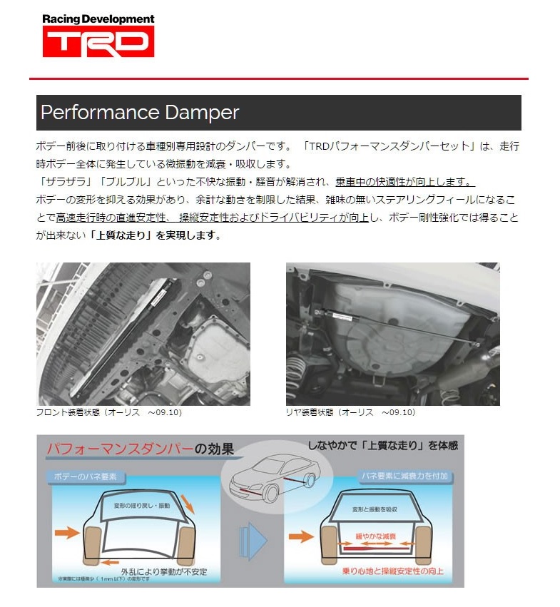 TRD パフォーマンス ダンパー アルファード/ヴェルファイア AYH30W ##563131006 – トラスト企画オンラインショップ