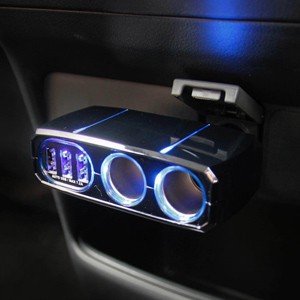 KX-211 2連 ダイレクト ソケット | ソケット分配機 シガーソケット USB