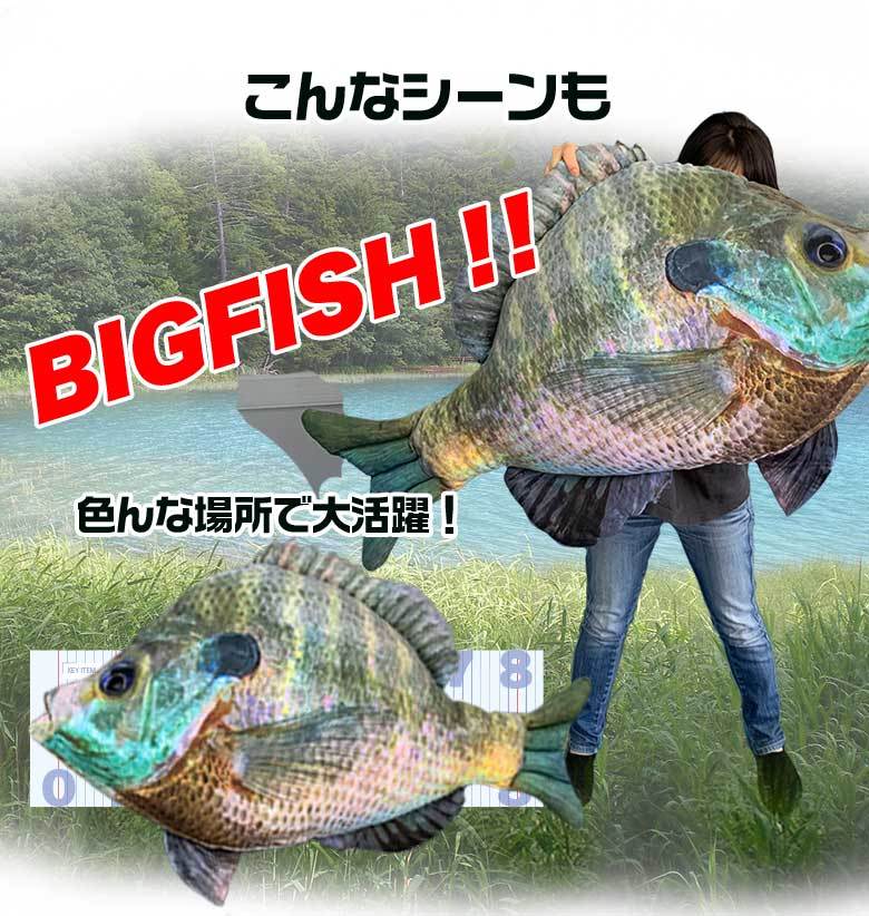 バズクッション TT-12 60KUN 100cm ブルーギルクッション クッション ラッピング