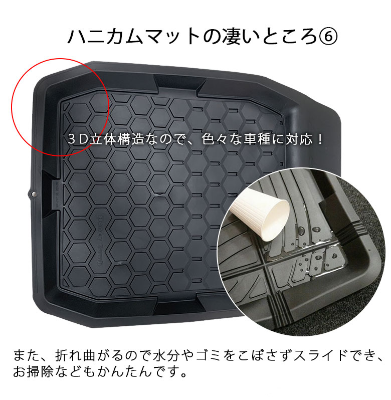 カーマット 消臭 ハニカム バケット フロント用 ブラック SHC-33433