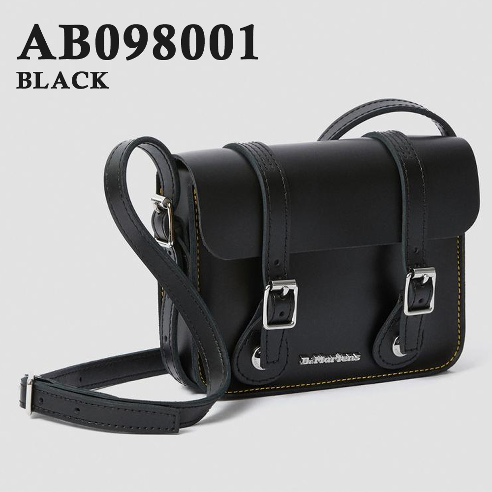 新品 未使用 ドクターマーチン レザー ショルダーバッグ 7インチ 黒 0000129906000.jpg