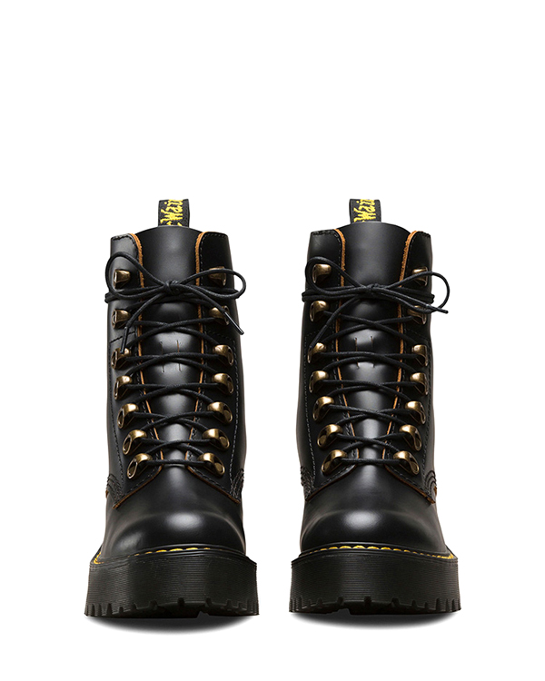 S*m様 24cm Dr. Martens LEONA ドクターマーチンレオナ Amazon.com | Dr. Martens Women's Leona Leather Heeled Boot, Black