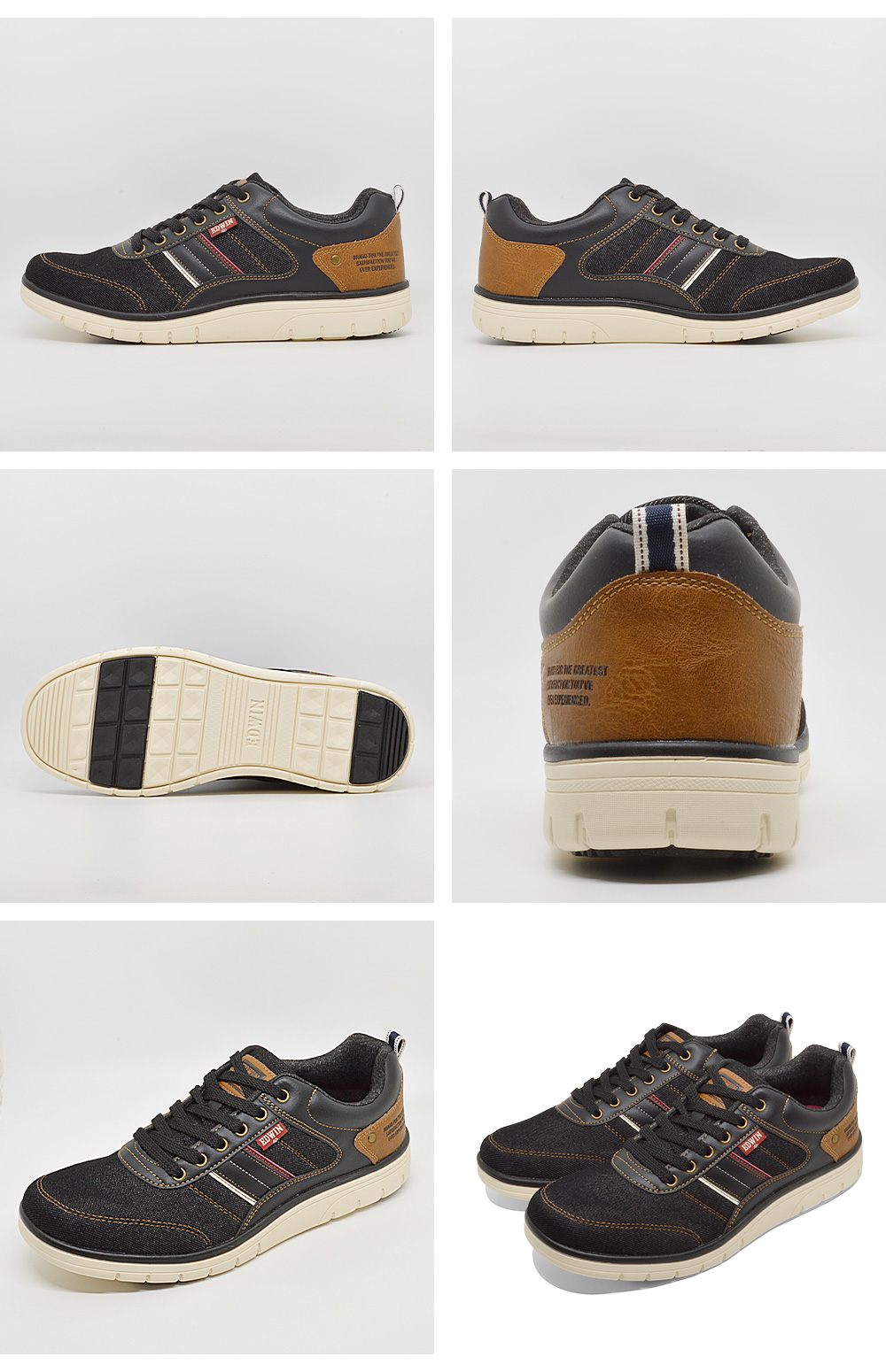 EDWIN（エドウィン） スニーカー メンズ EDW-7643 幅広 4E 軽量