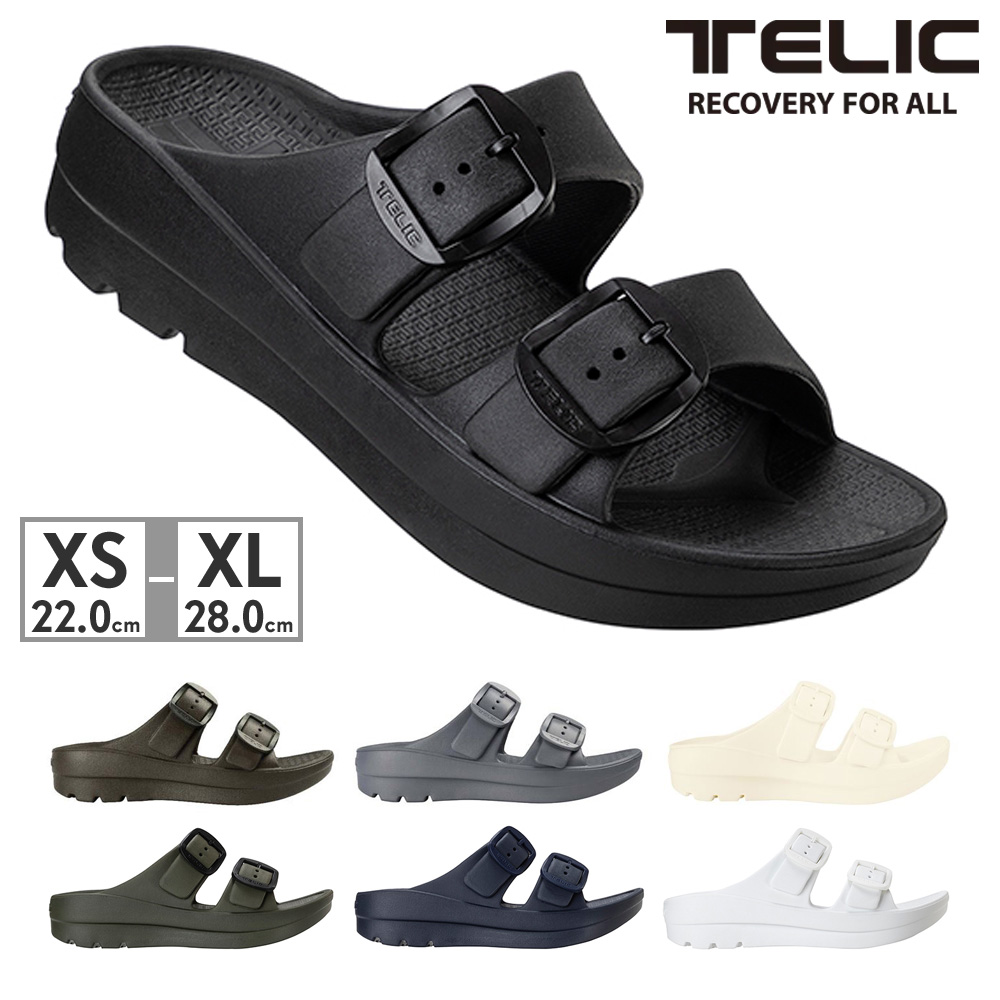 Telicリカバリーサンダル　ネイビー　W-BUCKLE ML(25.5-26) TELIC テリック サンダル リカバリーサンダル W-BUCKLE