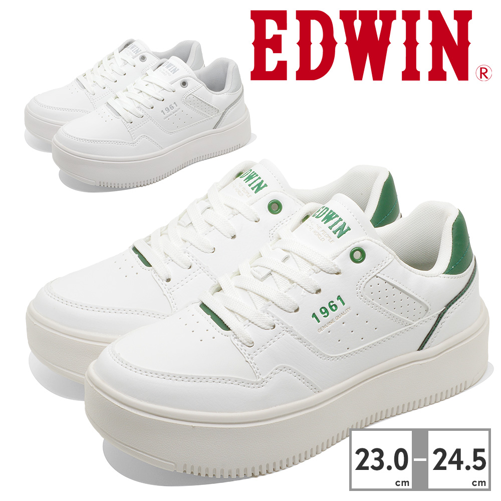 EDWIN（エドウィン） スニーカー レディース EDW-4317 厚底 軽量