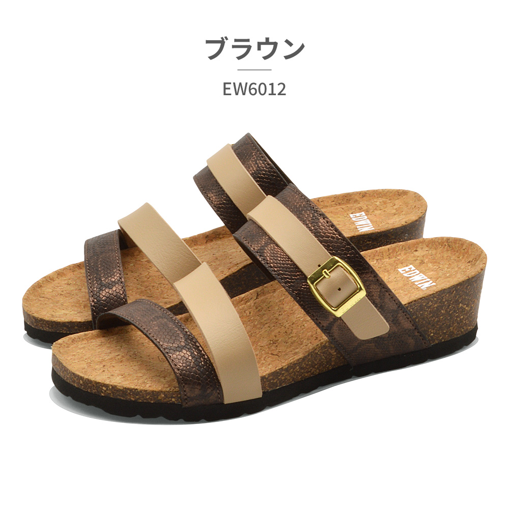 EDWIN サンダル レディース EW6012 エドウィン 2025春夏 ウェッジソール | EDWIN | 02