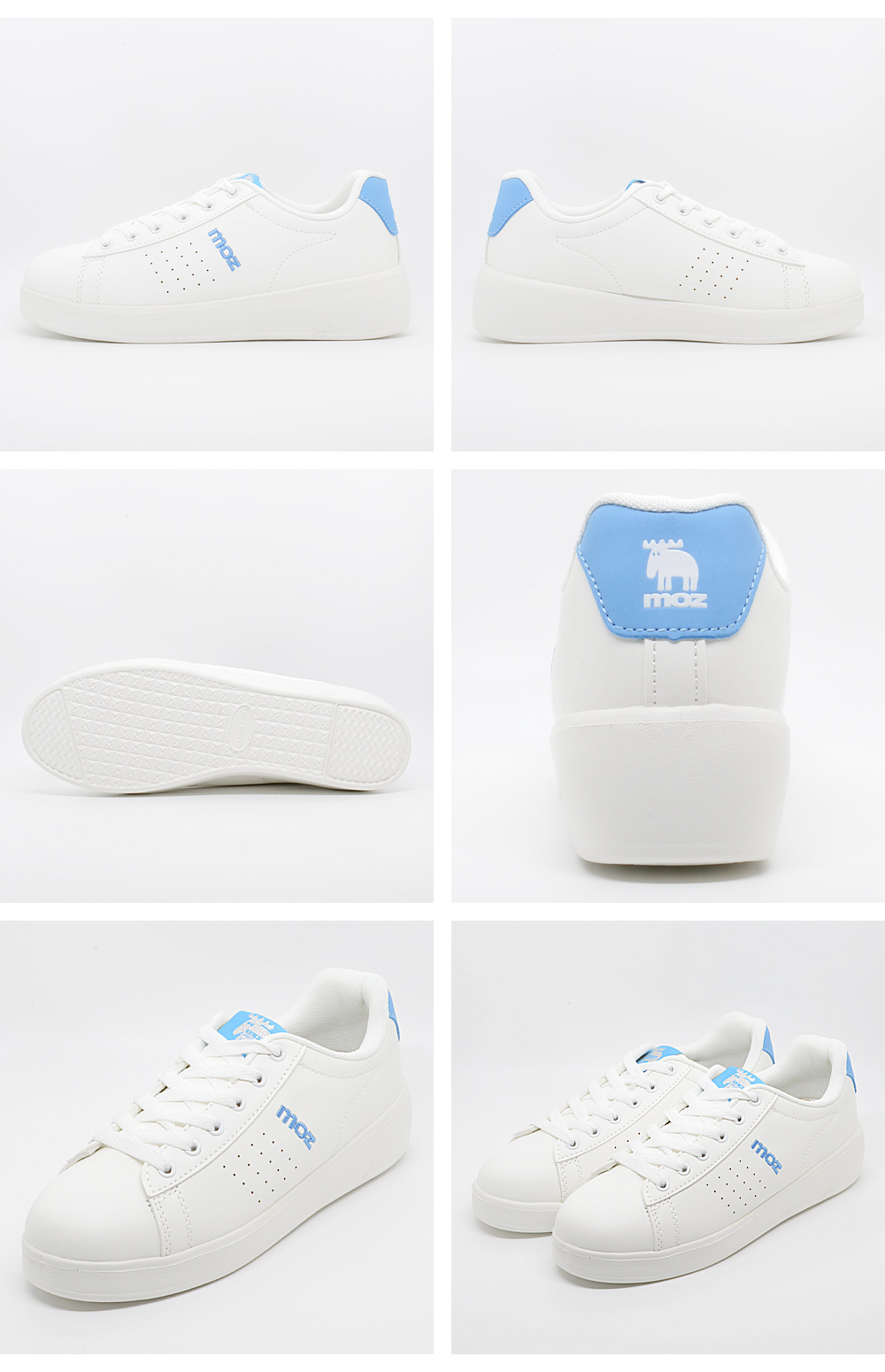 moz MOZ スニーカー レディース 2440 モズ 白スニーカー コート