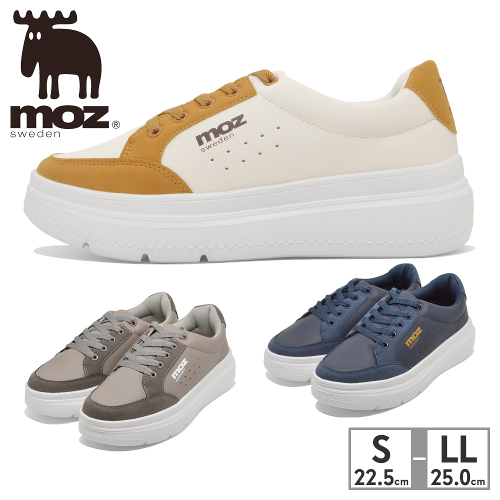 モス moz（モズ） メンズ カジュアルスニーカー 厚底 衝撃吸収 コンフォート