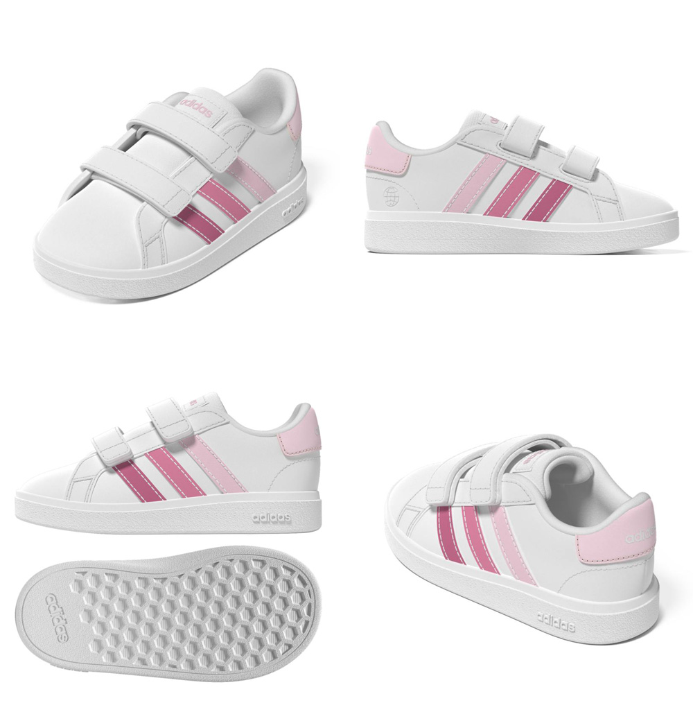 adidas アディダス スニーカー キッズ グランドコート GW6523