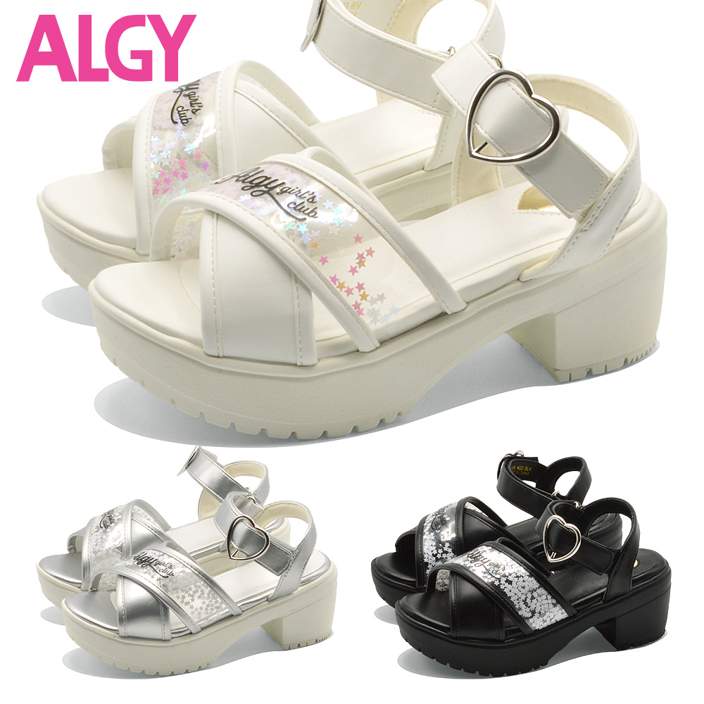 algy（アルジー） サンダル キッズ ヒールラメサンダル 3939 2025SS