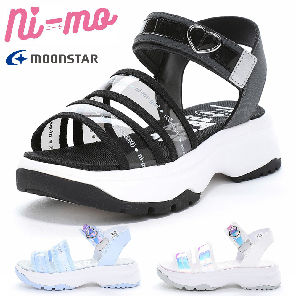 GFRIEND ヨジャチング MEMORIA サンダル　ホワイト　新品未使用 MoonStar（ムーンスター） サンダル キッズ 子供靴 ニーモ NM J155