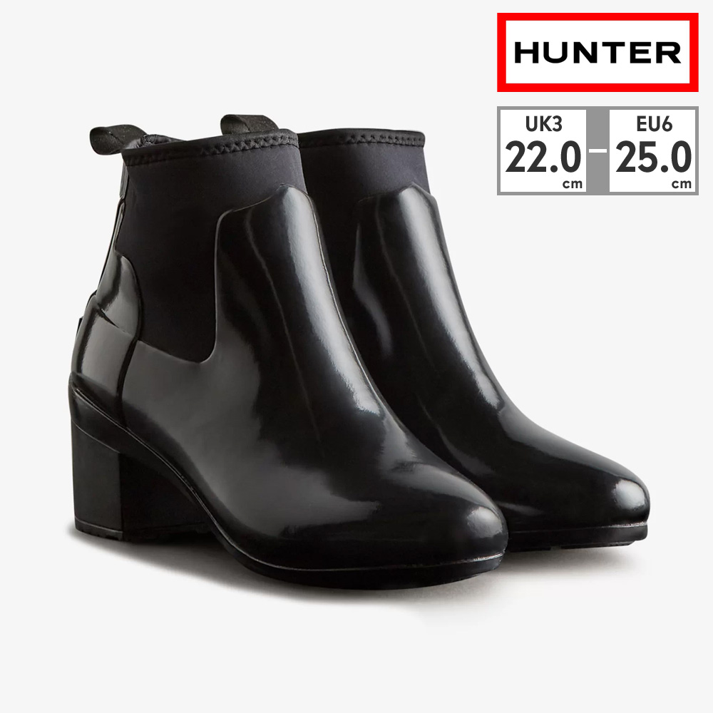 HUNTER レインシューズ 国内正規品 ハンター REFINED MID HEEL