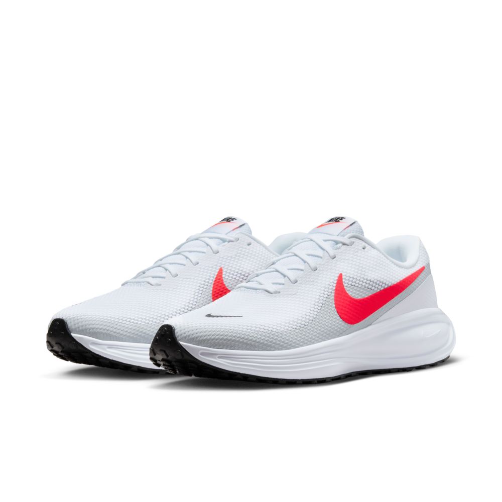 Nike CT7121-100 ホワイト/グレー/レッド スニーカー NIKE（ナイキ） スニーカー メンズ レボリューション 8 ワイド HQ1996