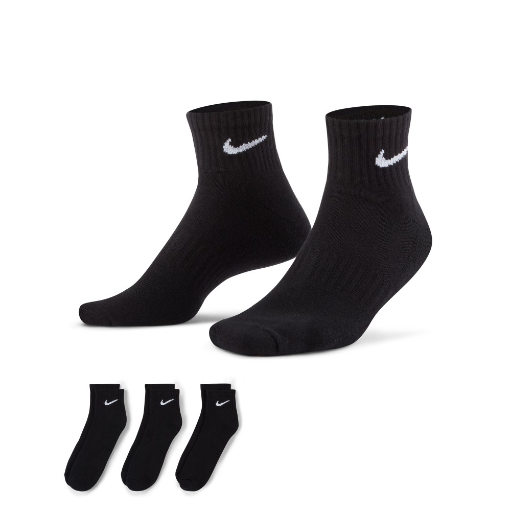 NIKE 靴下 メンズ レディース エブリデイ クッションド トレーニング アンクル ソックス (3足) SX7667 ナイキ オーガニックコットン 3足セット | NIKE | 01