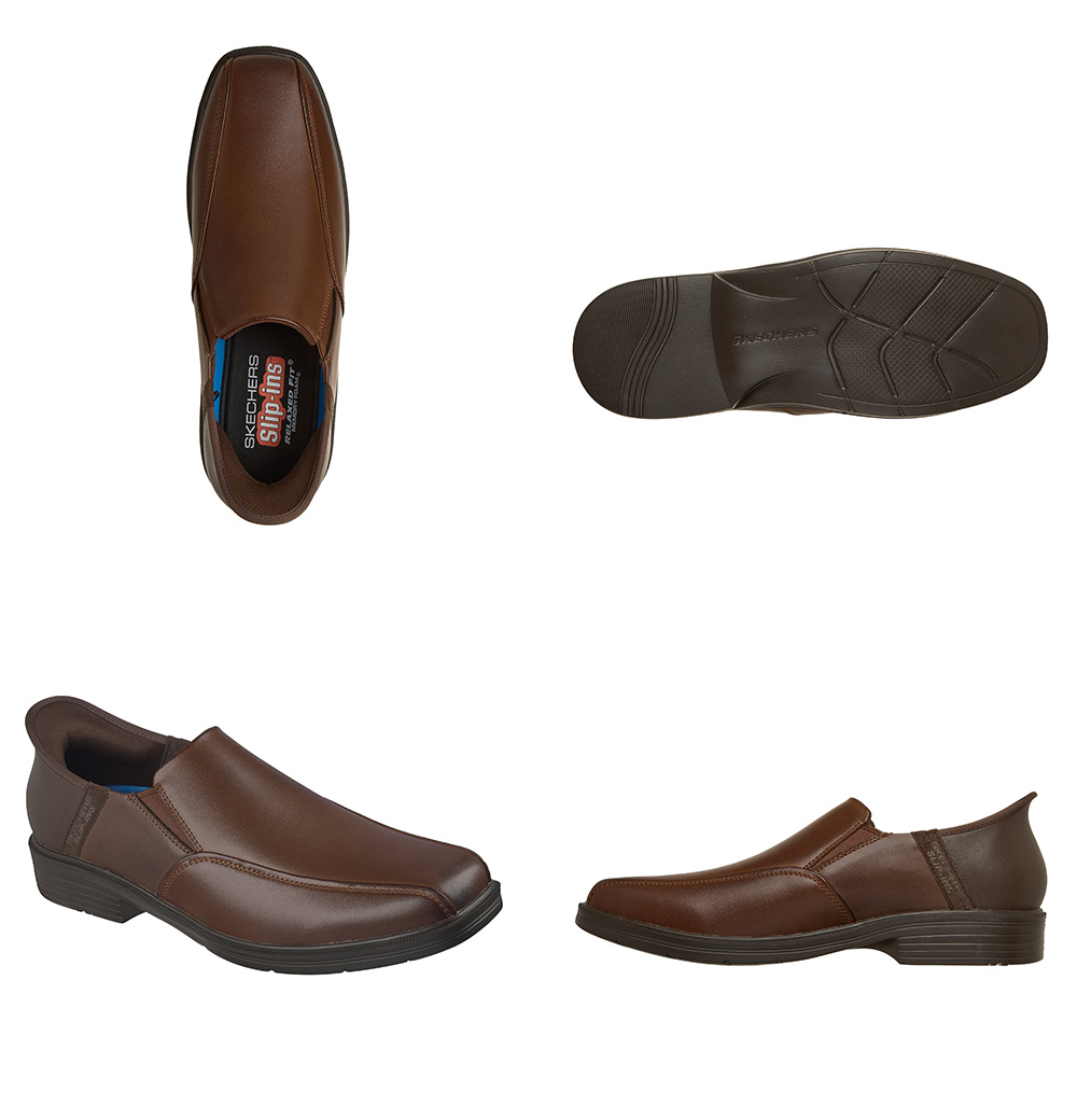 SKECHERS（スケッチャーズ） ビジネスシューズ メンズ スリップインズ