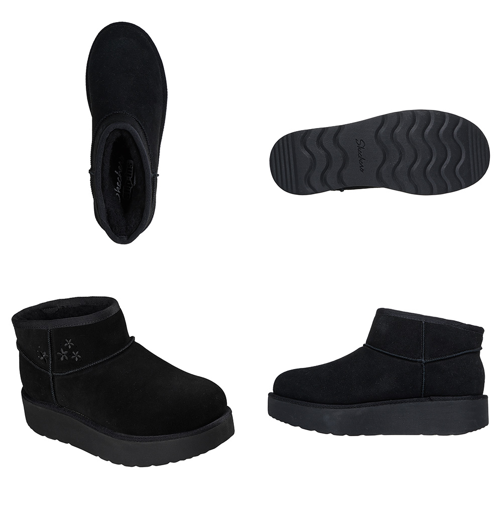 SKECHERS（スケッチャーズ） ムートンブーツ レディース スリップ